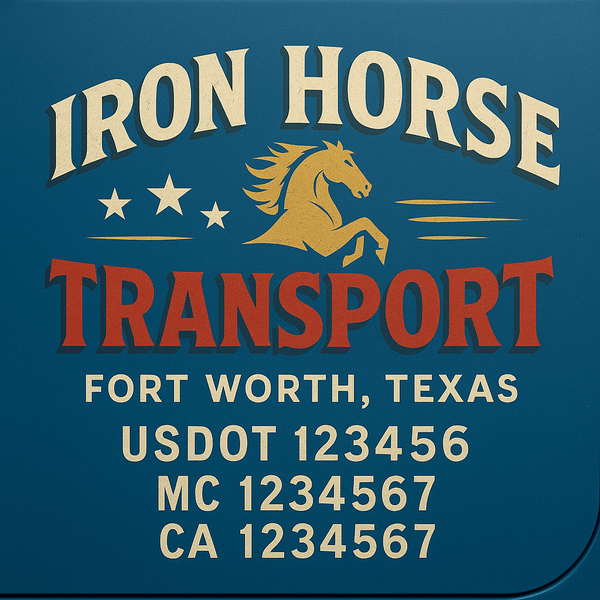 Custom Truck Door Decal Sticker Lettering For Semi-Trucks, Work Trucks, Box Trucks For USDOT Compliance