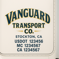 Custom Truck Door Decal Sticker Lettering For Semi-Trucks, Work Trucks, Box Trucks For USDOT Compliance