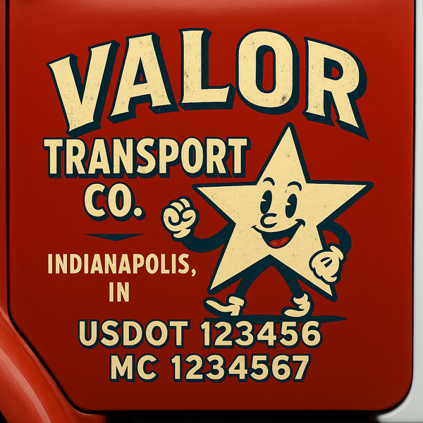 Custom Truck Door Decal Sticker Lettering For Semi-Trucks, Work Trucks, Box Trucks For USDOT Compliance