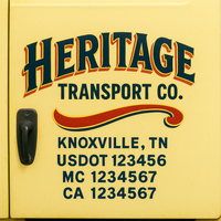 Custom Truck Door Decal Sticker Lettering For Semi-Trucks, Work Trucks, Box Trucks For USDOT Compliance