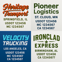 Custom Truck Door Decal Sticker Lettering For Semi-Trucks, Work Trucks, Box Trucks For USDOT Compliance