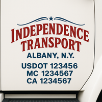 Custom Truck Door Decal Sticker Lettering For Semi-Trucks, Work Trucks, Box Trucks For USDOT Compliance