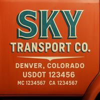 Custom Truck Door Decal Sticker Lettering For Semi-Trucks, Work Trucks, Box Trucks For USDOT Compliance