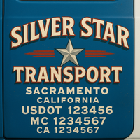 Custom Truck Door Decal Sticker Lettering For Semi-Trucks, Work Trucks, Box Trucks For USDOT Compliance