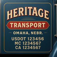 Custom Truck Door Decal Sticker Lettering For Semi-Trucks, Work Trucks, Box Trucks For USDOT Compliance