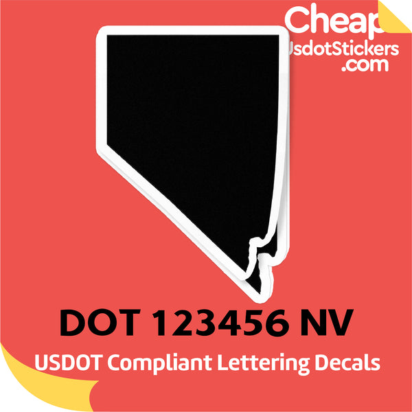 USDOT Number Sticker Decal Nevada (Set of 2)